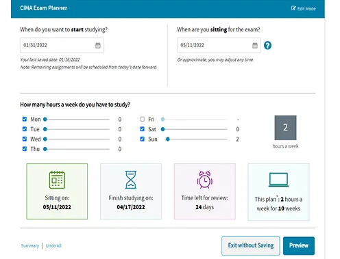 Personalized Exam Planner